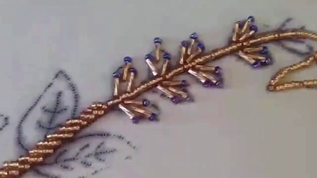 beaded hand embroidery tutorial flower beads work easy hand embroidery
