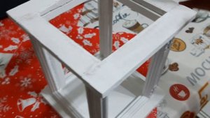 Новогодний фонарик из фоторамок. 1ч. 10.2022г.