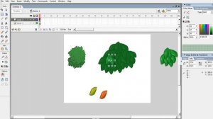 Как нарисовать листву для дерева во Flash