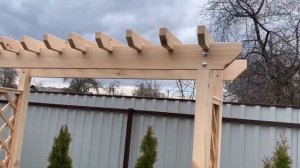 Пергола садовая из дерева 0060