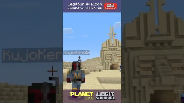 Pre dragon fight selfies | Planet 1138 Realm #Shorts | Legit Survival Minecraft Maps