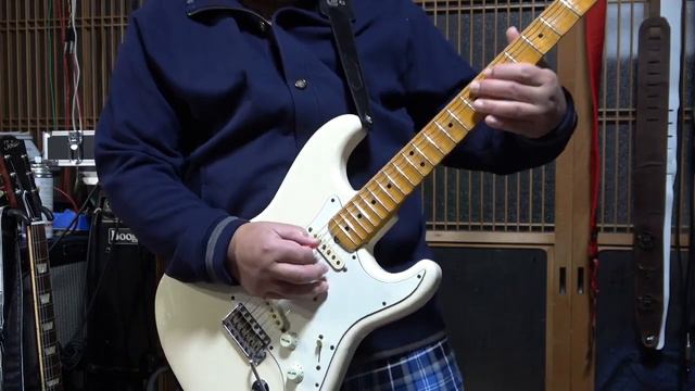 FenderJapan ST67 95 1994 mods & Kz TrebleBooster+ibanez TS 808+Orenge DarkTerror 001 смотреть онлайн