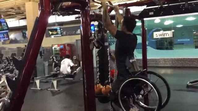 Monkey Bars and Pull ups in Wheelchair
