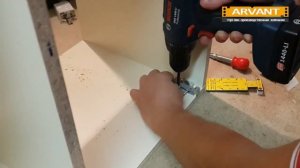 Установка кухонного навеса с помощью мебельного шаблона РШКН-34 (ARVANT)