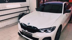 Установка сплиттера M-performance BMW 3 G20