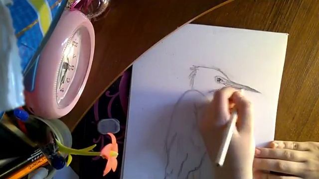 Рисую малую белую цаплю смотреть онлайн