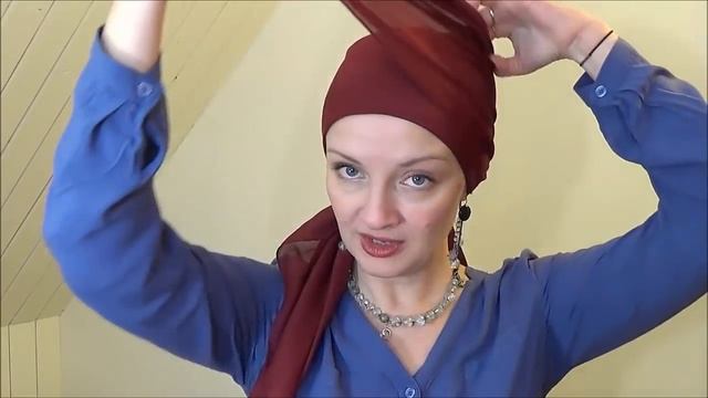 Как носить платок на голове.Как завязать платок на короткие волосы.Шапочка под платок,другие секрет