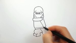 Лего Ниндзяго - Как Нарисовать Кая (Красный Ниндзя) - Рисуем Лего Ниндзяго