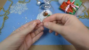 Как сделать Новогодний ПОДСВЕЧНИК из бокала DIY