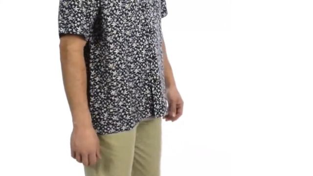 Toscano Silk Blend Floral Print Shirt - Short Sleeve (For Men) смотреть онлайн