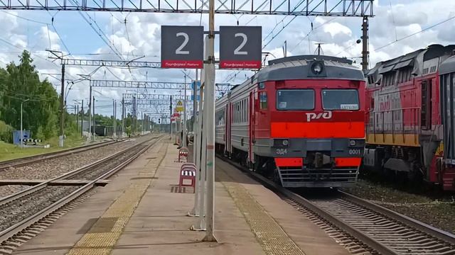 "0001 !" ЭД4-0001 прибывает на станцию кресты смотреть онлайн