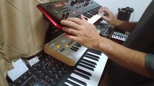 Ableton Live Jam with microKorg S, Roland JD-Xi, Access Virus Ti