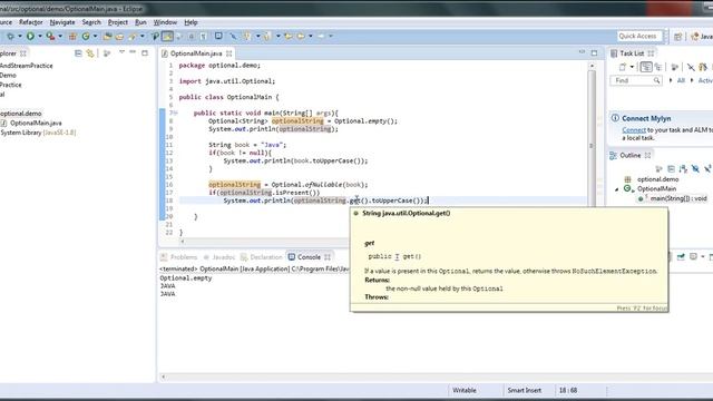 Java 8 Optional Introduction смотреть онлайн