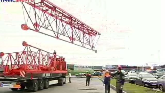 Монтаж (сборка) башенного крана Wilbert. Part 2 смотреть онлайн