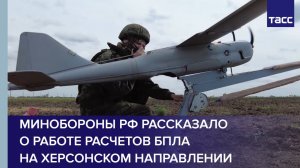 Минобороны РФ рассказало о работе расчетов БПЛА на херсонском направлении