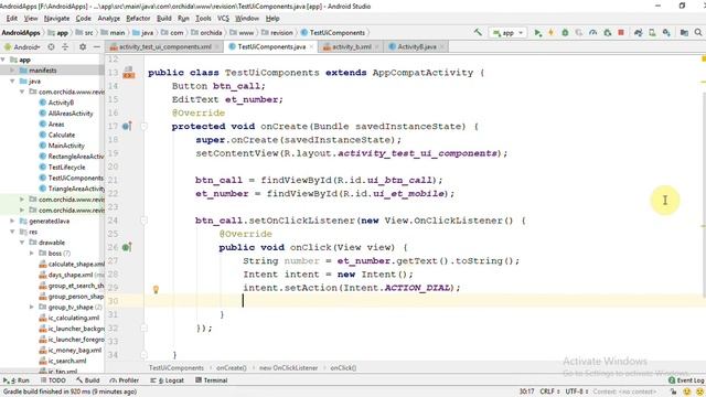 فيديو #126 | تطبيق عملي على Implicit intent | الانتقال لبرنامج الاتصال смотреть онлайн