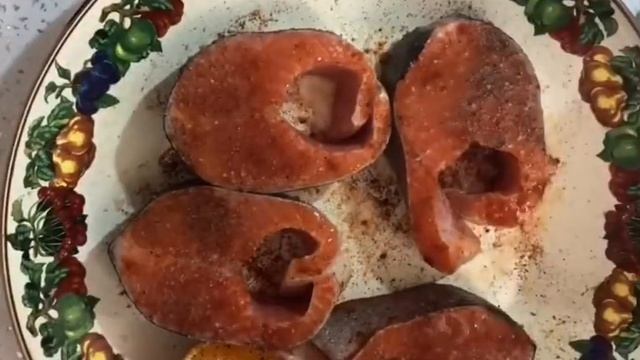 СТЕЙК ФОРЕЛИ С КАРТОФЕЛЕМ, ЗАПЕЧЁННЫЕ В ДУХОВКЕ!!!