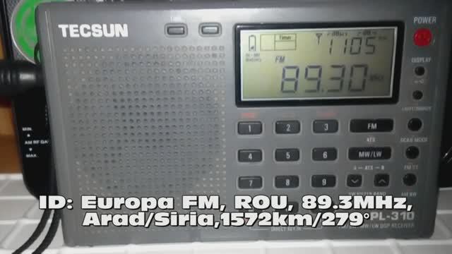 16.06.2019 06:40UTC, [Es], Europa FM, Румыния, 89.3МГц, 1572км