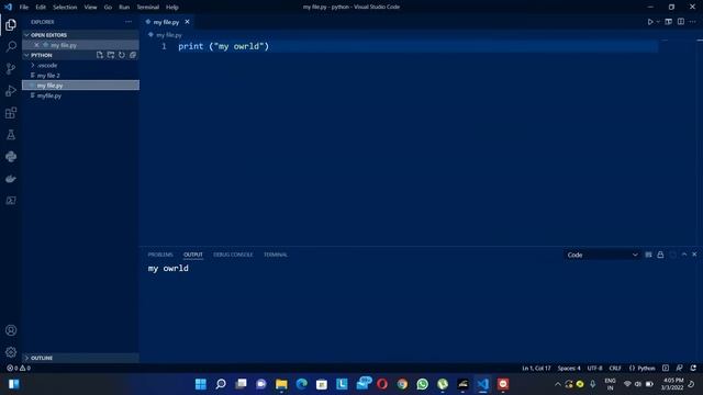VS Code clean output with code runner for python programming смотреть онлайн