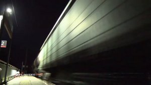 Поезда Timelapse, Ночь, Луна / БМО - Большая Московская Окружная