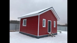 НАША ДАЧА Отделка каркасного дома металлическим сайдингом  Grand line