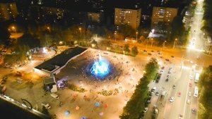 Поющий фонтан – аэросъёмка Липецк