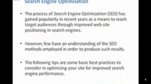 SEO Fundamentals by iWeb Media Series 1 of 9