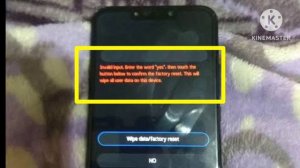 Fix Invalid input Enter the word yes then touch the button below to confirm factory reset huawei