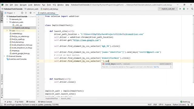 Waits in Selenium | Wait Types | Why and How to use Implicit Wait in Selenium Webdriver script.