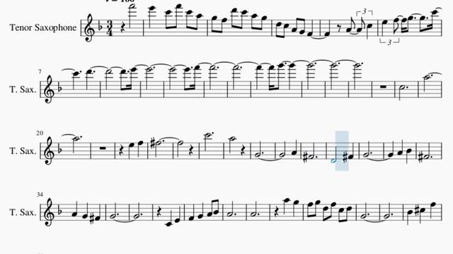 Tenor Sax Sheet Music: How to play Final Duet (Omori) by Pedro Silva смотреть онлайн