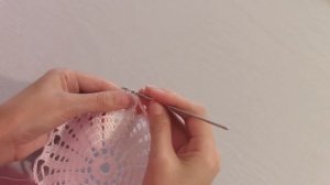 Ажурная салфетка крючком/Crochet Flower Doily For Beginners
