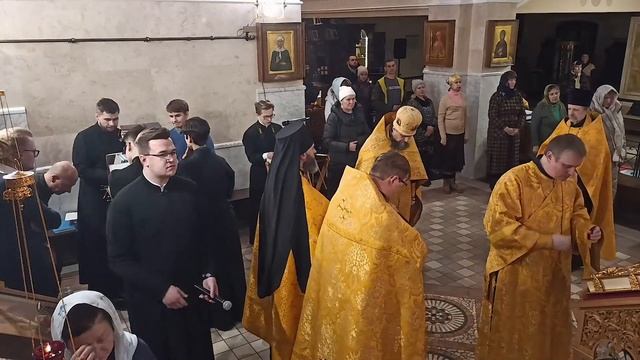 Всенощное бдение в храме МинДА (10 декабря 2022 года) смотреть онлайн