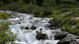 Звуки природы. Течение  горной реки.
