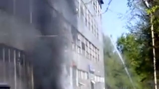 Пожар, Мебельная Фабрика "8 Марта" 14 мая 2007г. смотреть онлайн