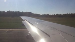 Взлёт из Ижевска. Superjet 100 а/к Россия. Take off from Izhevsk. Superjet 100 Rossya airlines.