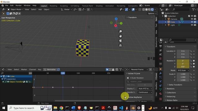 Object Rotation Animation in Blender - Clear and Detailed Tutorial With Angular Velocity Adjustment