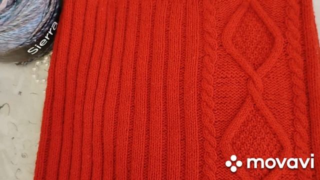 Вязание. ЮБКА спицами из "СЕВЕРЯНОЧКИ". Готовая работа.  Обзор. // knitted skirt
