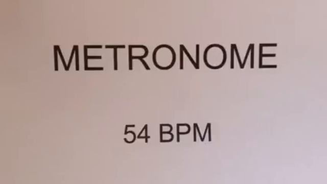 METRONOME 54 BPM смотреть онлайн
