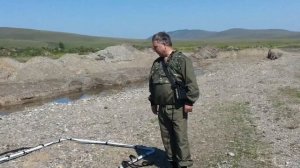 Испытание глубинного металлоискателя с рамкой 180х180