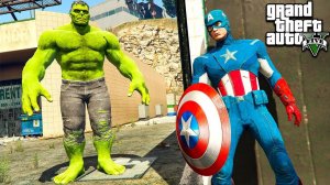 КАПИТАН АМЕРИКА ПРОТИВ ХАЛКА В ГТА 5 МОДЫ! CAPTAIN AMERICA VS HULK ОБЗОР МОДА ВИДЕО ИГРЫ GTA 5 MODS