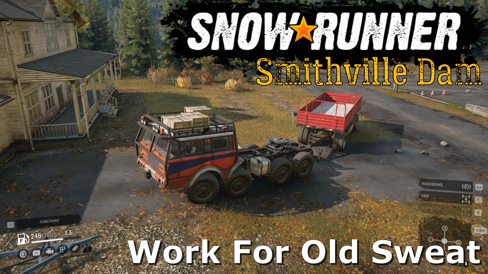 Геймплей SnowRunner | Миссия - Work For Old Sweat | Logitech G29
