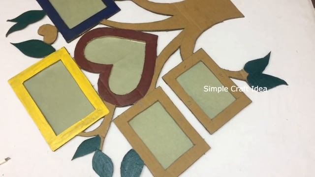 Diy Family Tree Photo Frame Decoration ideas | Tree photo frame wall | Family tree project ideas