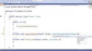 How to Create a Speech To Text Tutorial using functions on libraries in C#