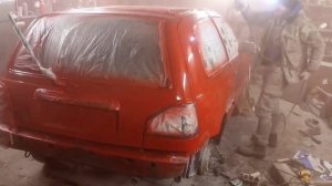 Полная покраска своми руками в гарже в несколько этапов / Полная покраска авто от А до Я