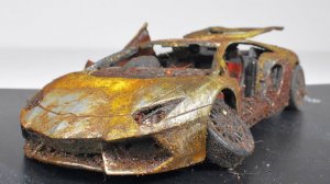 Lamborghini Aventador Реставрация заброшенной модели