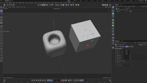 Tutorial / Как сделать круглое отверстие в квадратной форме / Cinema 4d / 2 способа