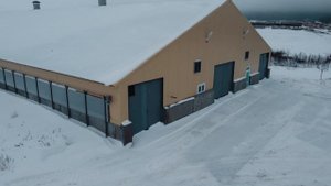 Коровник привязного содержания на 280 голов КРС. Строительство выполнял ООО "Ваш Ангар"