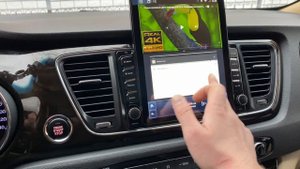 Установка Android магнитолы на Kia Carnival в стиле тесла.Android магнитола в стиле Tesla.