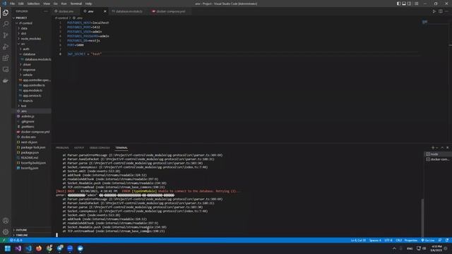 Windows nestjs app can't connect to Postgresql Docker container