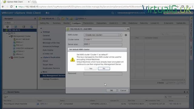 vSphere 6.5 Virtual Machine VM Encryption in 2 minutes - VirtualG.uk смотреть онлайн